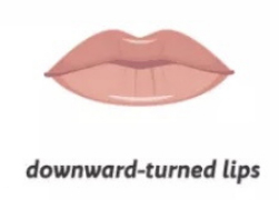 Type Of Lips: Downward Turned