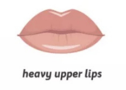 Type Of Lips: Heavy Upper Lips